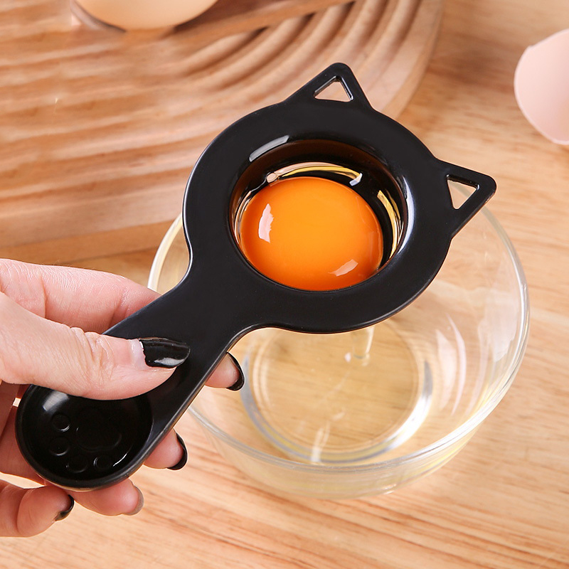 1個入り 2-in-1 可愛い漫画猫型 卵分離器＆計量カップ - Egg Separator Tool のレビューと価格