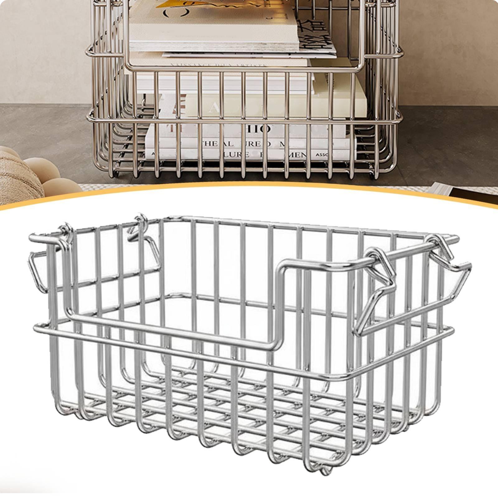 大容量ステンレス製収納バスケットオーガナイザー、キッチン棚下 - Kitchen Gadgets Organizer のレビューと価格