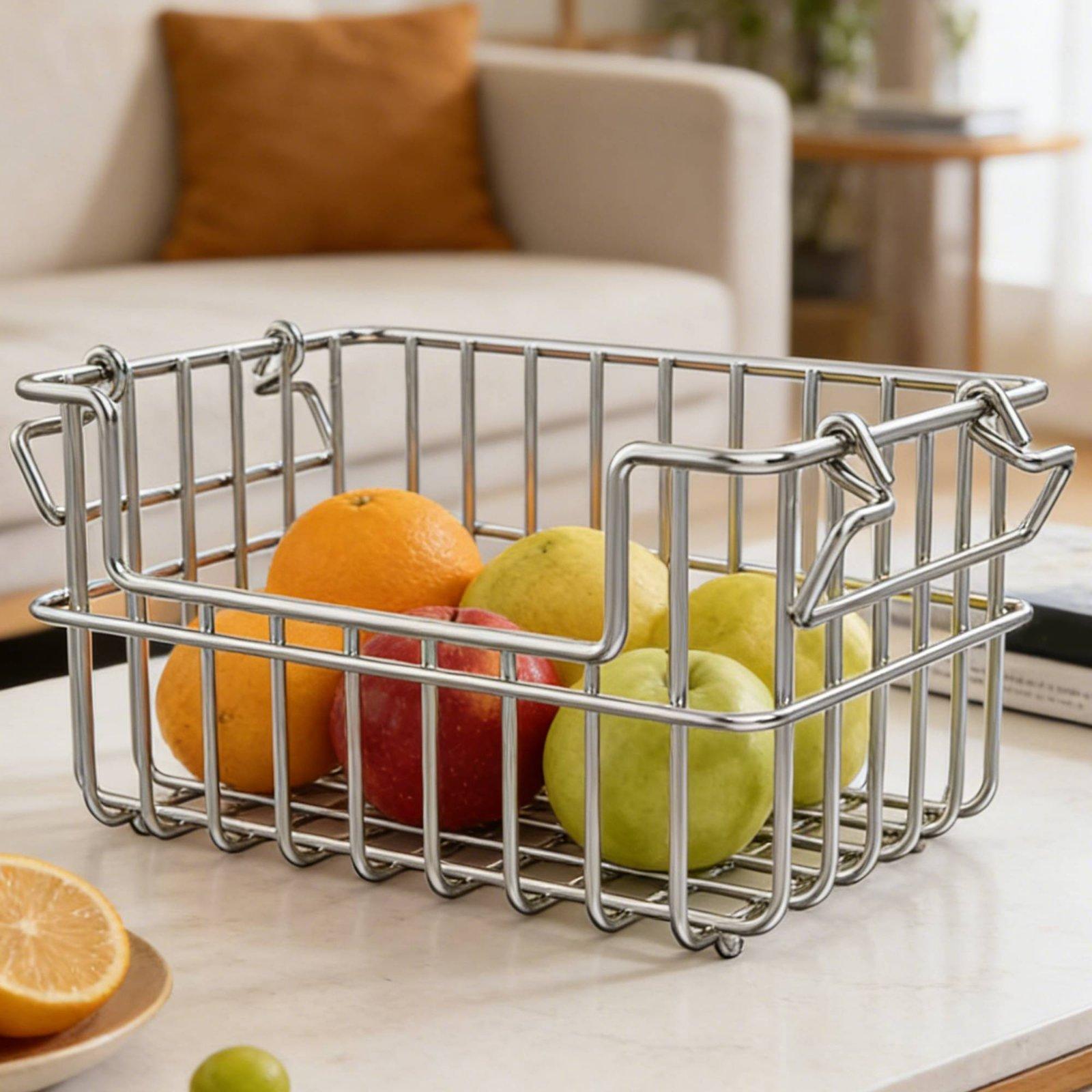 大容量ステンレス製収納バスケットオーガナイザー、キッチン棚下 - Kitchen Gadgets Organizer のレビューと価格